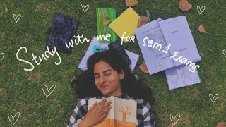 STUDYING FOR SEM 1 EXAMS | Miranda House, DU (+ CUET advice)