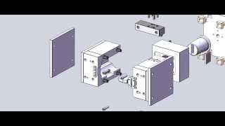 Soldworks Collaps Mold assembly animation