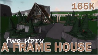 Cozy Rustic A Frame Home Bloxburg Build | ROBLOX