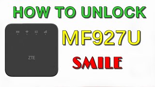 How to Unlock ZTE MF927U Smile Mobile WIFI