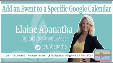 Add events to a Specific Google Calendar