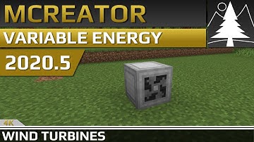 MCreator 2020.5: Variable Energy | How to make a Wind Turbine