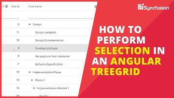How to Perform Selection in an Angular Tree Grid