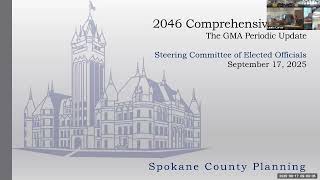 2025.09.17 Spokane County Growth Management Steering Committee of Elected Officials Meeting