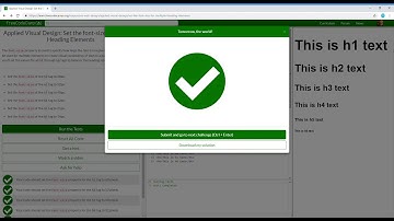 Applied Visual Design  Set the font size for Multiple Heading Elements   Learn freeCodeCamp14/52