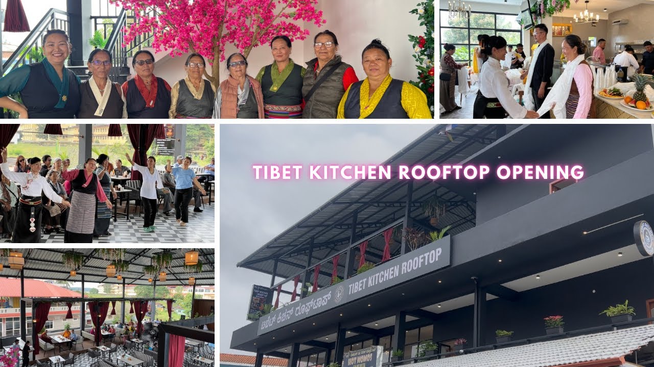 TIBET KITCHEN ROOFTOP OPENING | CITY VIBE RESTAURANT | #newrestaurant #bylakuppe #tibetanvloger
