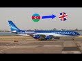 TRIPREPORT | Azerbaijan Airlines (ECONOMY) | Baku - London Heathrow | Airbus A340-500 | KTS Family