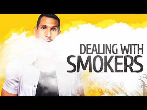 Como lidar com as pessoas que o fumo?