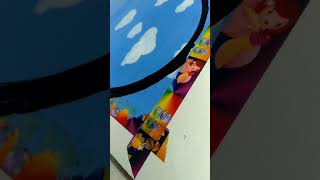 Easy  acrylic painting  ️Do you like it  /#short #satisfying