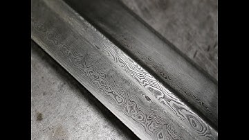 Forging a pattern welded sword part 2, heat treating.