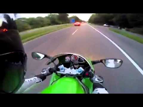 Tesla model s vs Kawasaki Ninja Zx9r