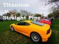 Ferrari 360  Titanium Valveless Exhaust vs Straight Pipe