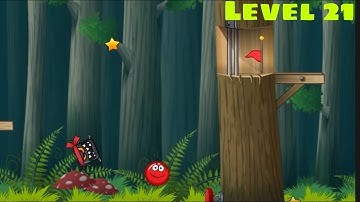 Red Ball 4 - Chapter 2 Deep Forest - Level 21 Walkthrough Gameplay