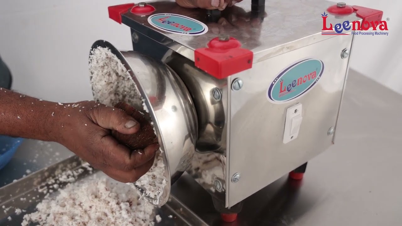 A guide for scraping coconut with this machine. #coconut #coconutscraper  #coconutgrater #coconutshredder #chainblade, By Electric Coconut Scraper