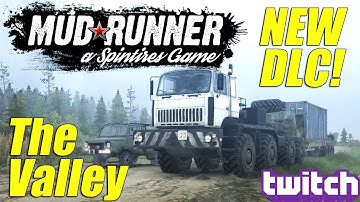 Spintires: Mudrunner - New DLC! - The Valley Map in Hardcore Multiplayer!