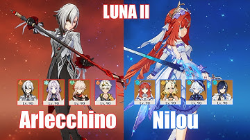 C0 Arlecchino Melt & C0 Nilou | Spiral Abyss 6.1 Luna II | Genshin Impact
