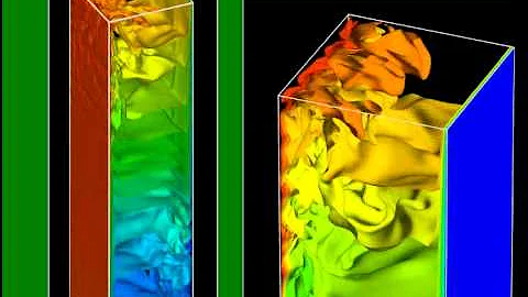 DNS of a Differentially Heated Cavity at Ra=2e9