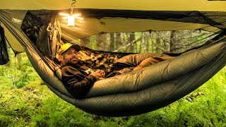 Hammock Camping In Wet Forest