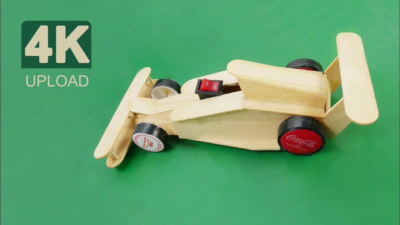 Handmade Formula one by popsicle stick ice cream with DC ...