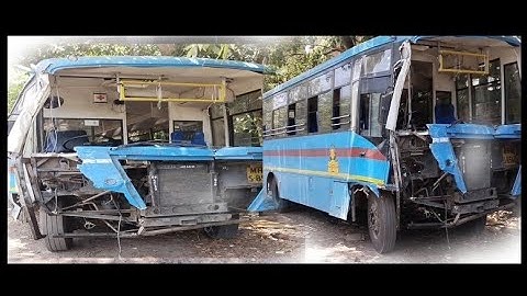msrtc accident bus in workshop😥🔥 #india#video