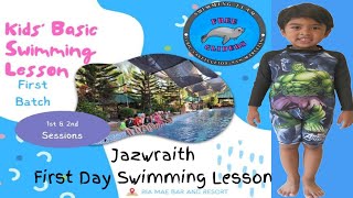 Jazwraith First Day Swimming Lesson