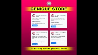 Genique Stores in India I Pendrive & G-Drive Courses I GATE I ESE I SSC JE