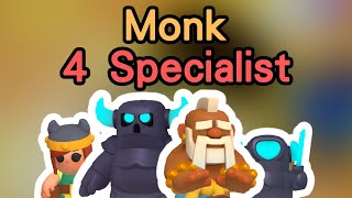 Monk 4 Specialist! 怎麼打都打不倒! 武僧超強壓迫力 | Clash Mini 皇室奇兵 | 組合推薦 #clashmini #皇室奇兵 #monk #specialist