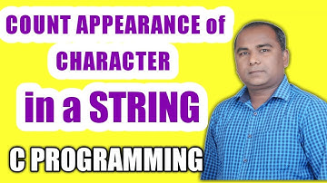 COUNT How Many Times a Character Appear in a STRING in C Programming