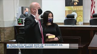 Trial Date Set For Wife Of Woodbury County Supervisor Jeremy Taylor
