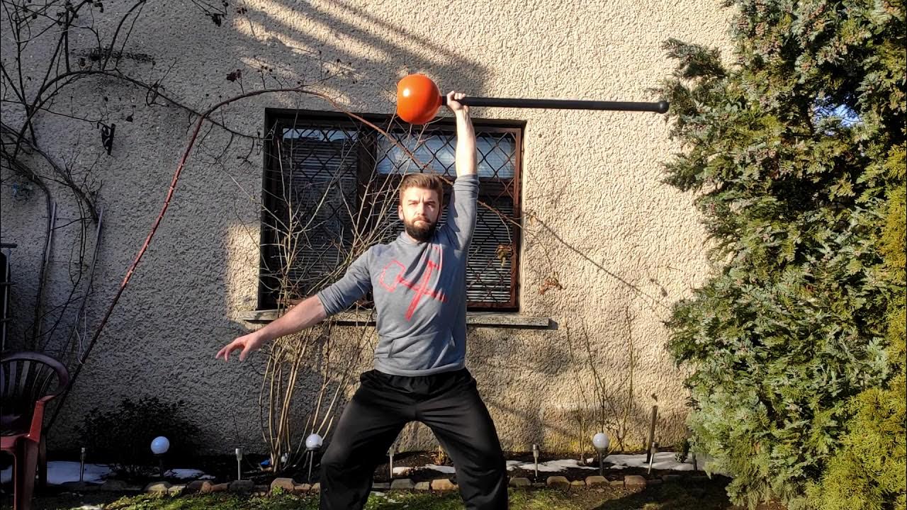Zbuduj siłę za pomocą jednego przyrządu! Macebell workout routine 1 YouTube