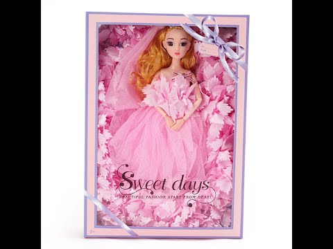 Кукла в свадебном платье 30см. Кукла шарнирная в розовом платье. Кукла принцесса Кукла в свадебном платье 30см. Кукла шарнирная в розовом платье. Кукла принцесса