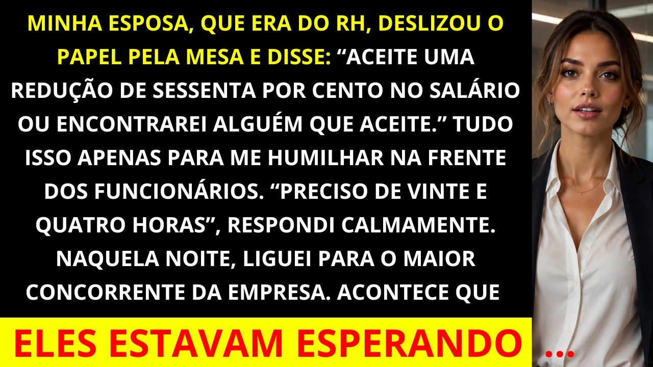 A dor era oca e latejante, como se cada nervo da mandíbula pulsasse em espera. Foi isso que senti quando Karina deslizou aquele documento de RH pela mesa de reuniões, os dedos mal roçando a borda...