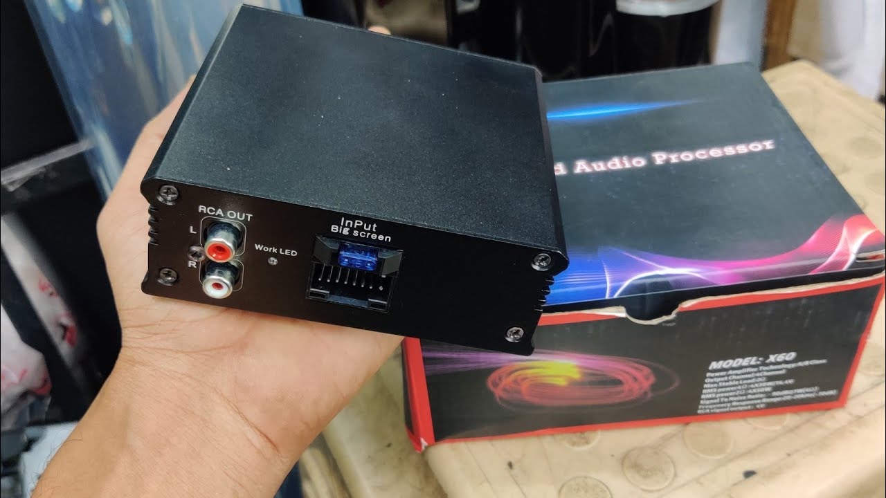 Small Amplifier / Audio processor 4 channel For Android (Car audio
