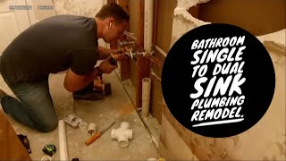 Famous Single to Dual Sink Bathroom Remodel Part 1 Wealth