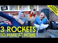 3 rockets to make and launch at home! | Science Activity for Kids | Let