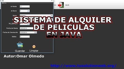 Codigo fuente sistema de alquiler de peliculas java