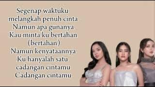 Tiara, lyodra, ziva -apa artinya aku | lirik lagu ||