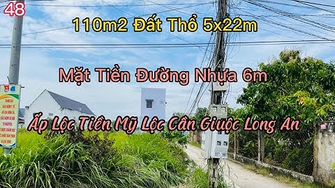 Bán Đất Thổ Cần Giuộc Long An Mặt Tiền Đường Nhựa 6m 110m2 Giá Chỉ 1ty550tr