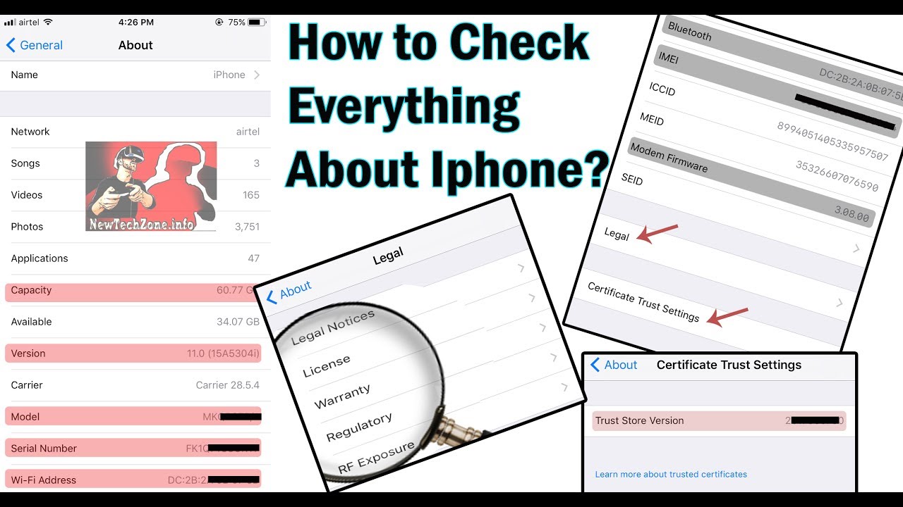 How To Check Everything About iphone? | Model, IMEI, IOS Version and ...