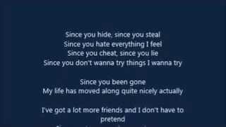 The Pretty Reckless - Since You're Gone (LYRICS)
