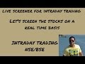 Live Screener for Intraday Trading