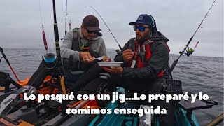 prepare un sashimi de  un pez que  no se comercializa normalmente. Lo pesque  y lo comimos enseguida