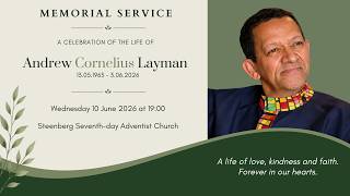 Memorial Service of the late Andrew Cornelius Layman