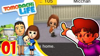 01. I just started and this game is trolling me already! - Tomodachi Life - Gameplay | Emi Arcade