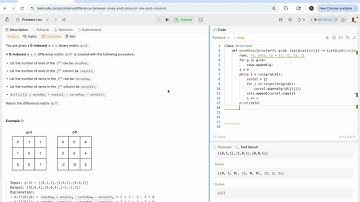 Difference Between Ones And Zeros In Row And Column