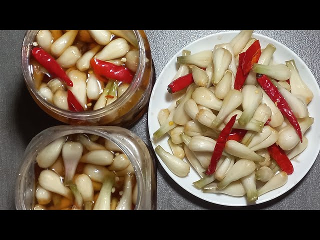 làm củ kiệu ngâm nước mắm. cách làm mới giòn để ăn quanh năm. - YouTube