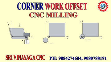 CORNER WORK OFFSET IN CNC MILLING - CORNER OFFSET IN VMC #cnctraining #cncmachinetraining
