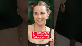 Not Bobbi Althoff Out Here Braiding Sukihana's Hair! 😭 #bobbialthoff #sukihana