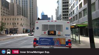 CTA's Ride the Routes: Route 146 Southbound (Time-lapse)