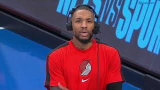 Damian Lillard Postgame Interview Blazers win vs Kyrie Irving Brooklyn Nets